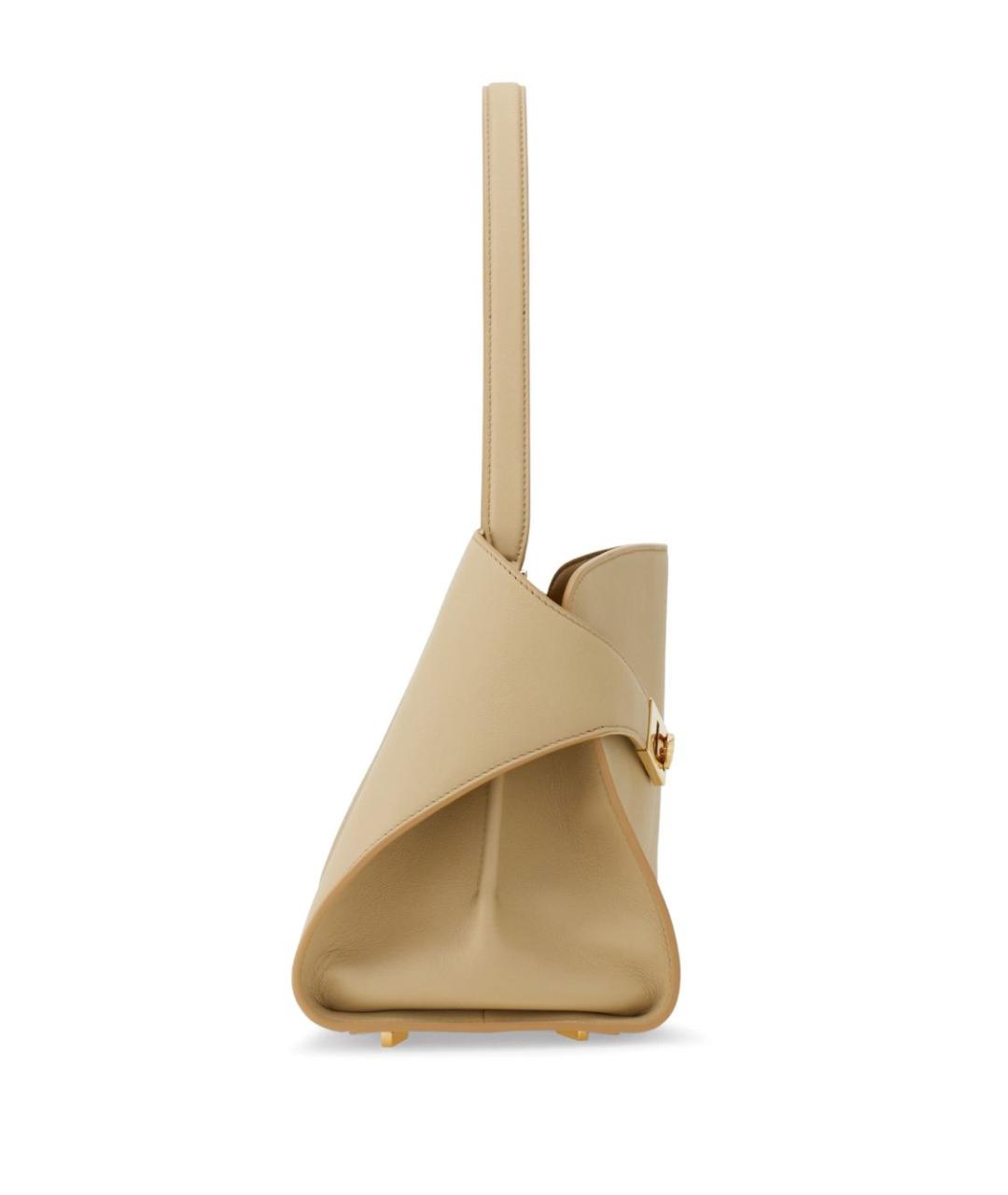 FERRAGAMO Бежевая кожаная сумка тоут, фото 4