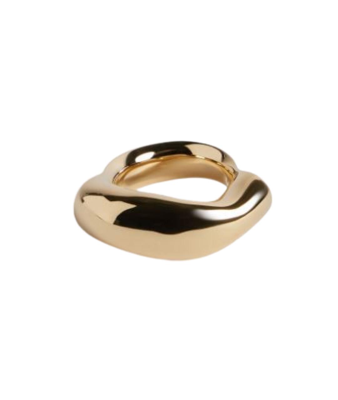 BALENCIAGA Золотое латунное кольцо, фото 1