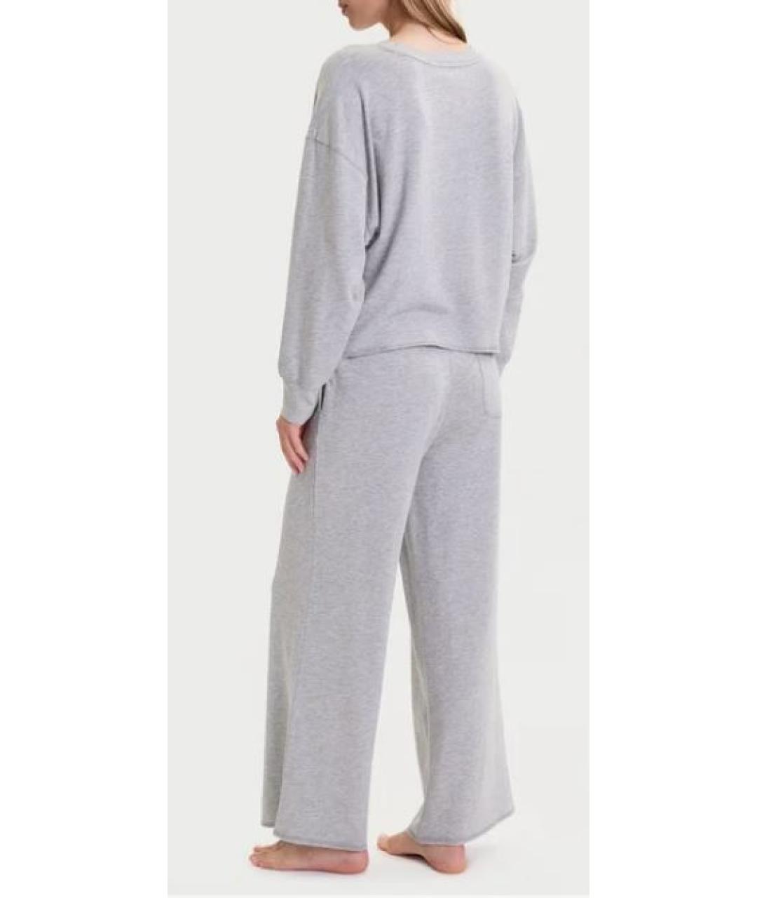 RALPH LAUREN Серая хлопко-эластановая пижама, фото 2