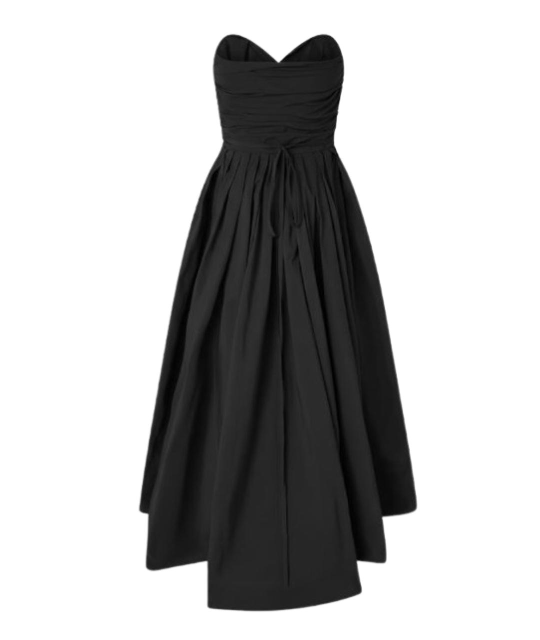 PINKO Черное полиэстеровое вечернее платье, фото 2