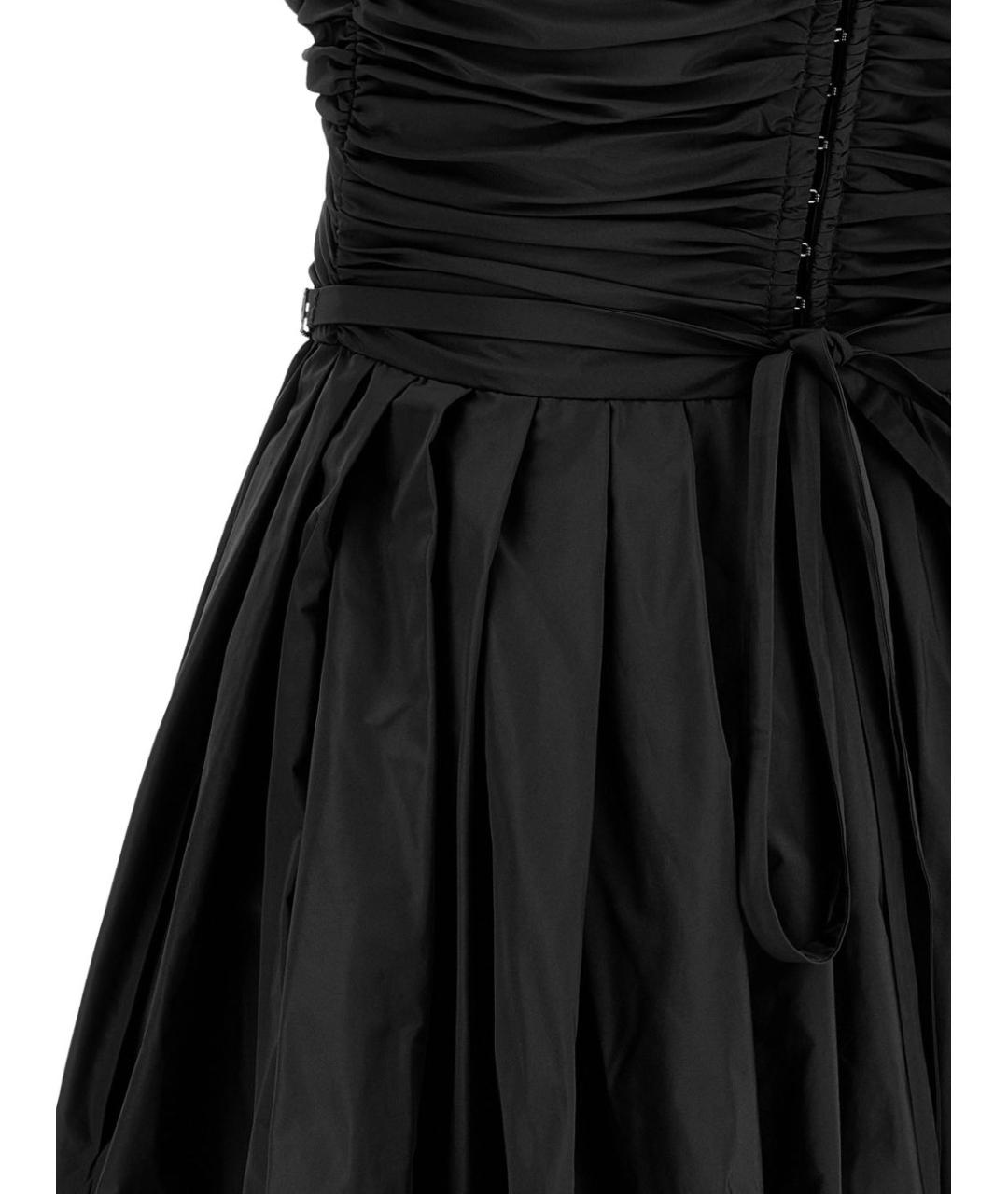 PINKO Черное полиэстеровое вечернее платье, фото 3