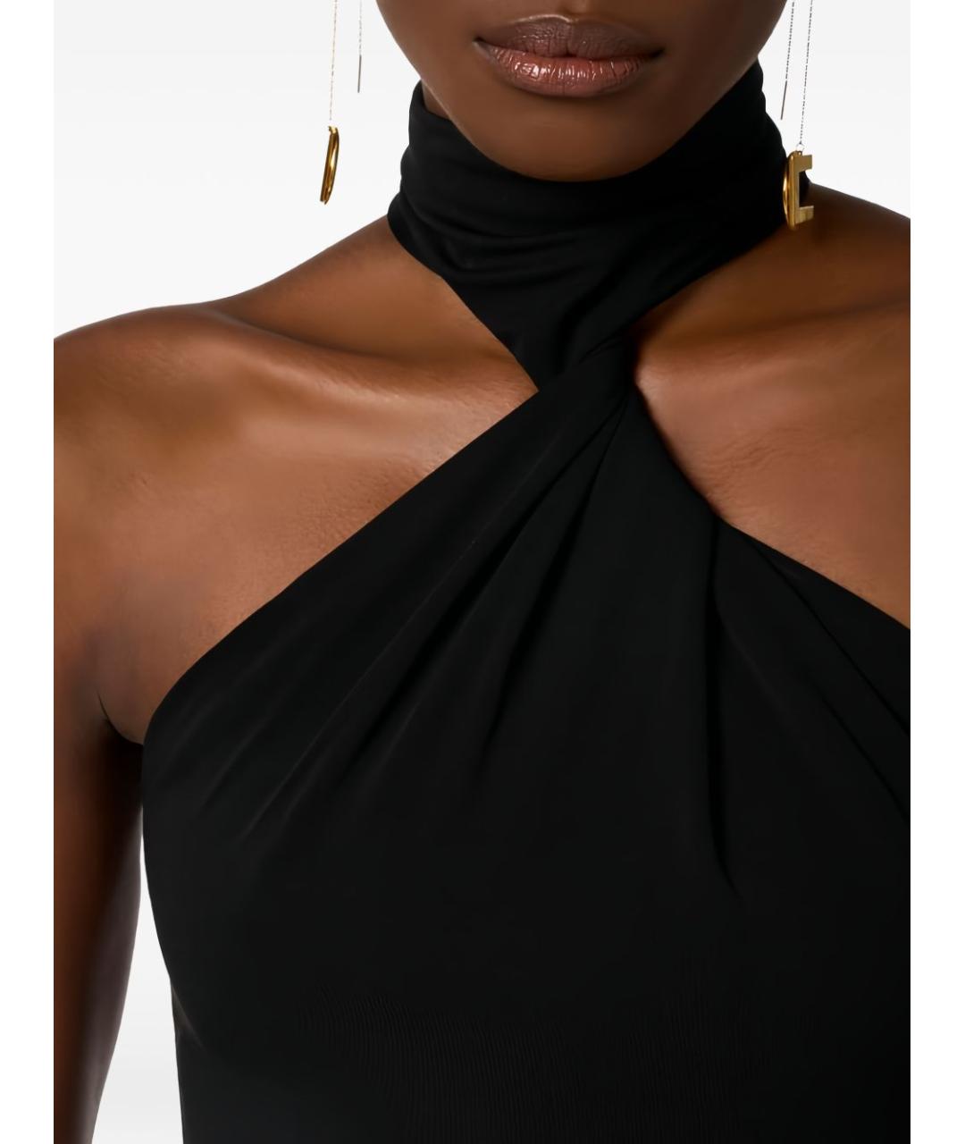 ELISABETTA FRANCHI Черное вискозное боди, фото 3