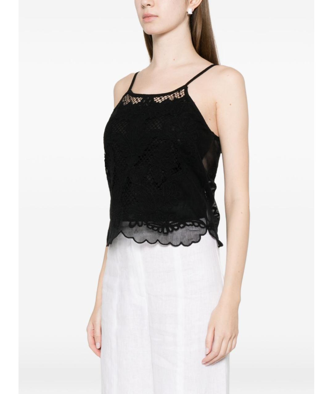 TWIN-SET Черная майка, фото 2