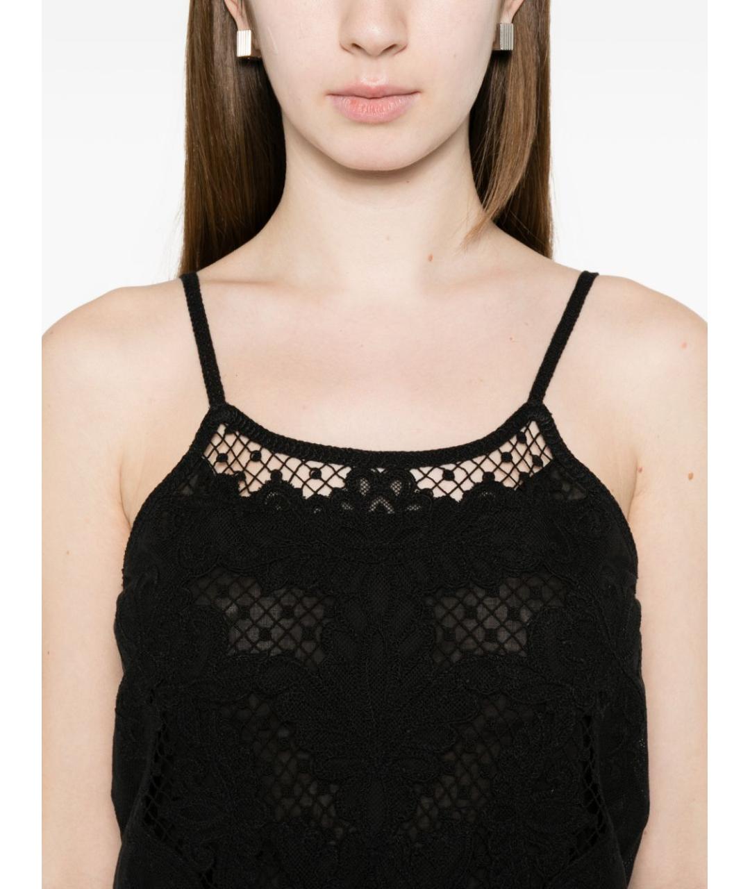 TWIN-SET Черная майка, фото 3