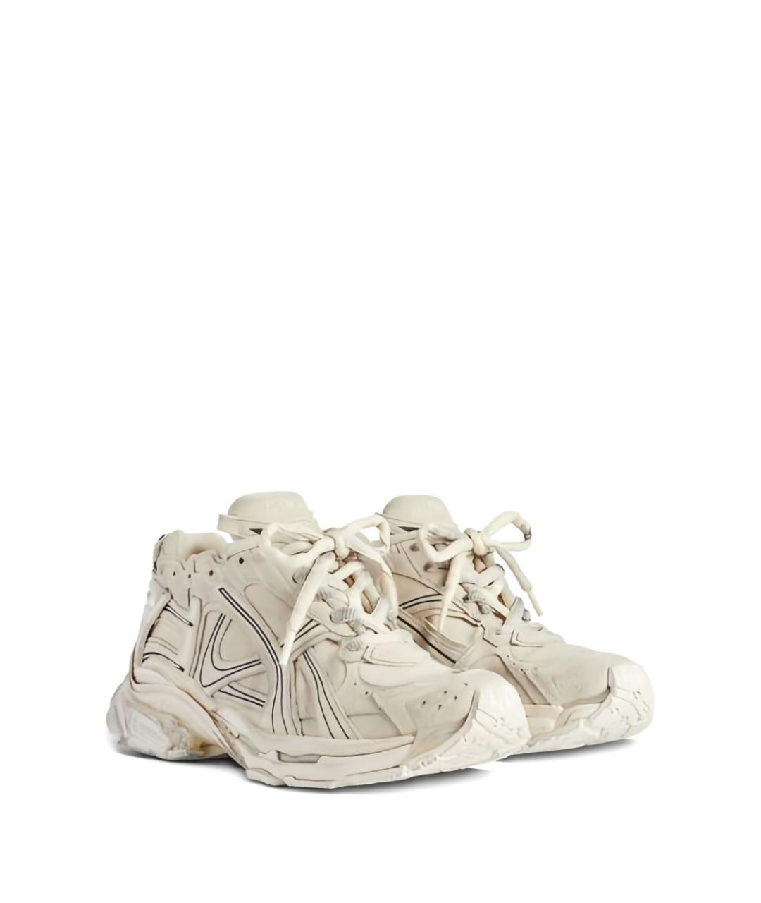 BALENCIAGA Бежевые кроссовки, фото 4