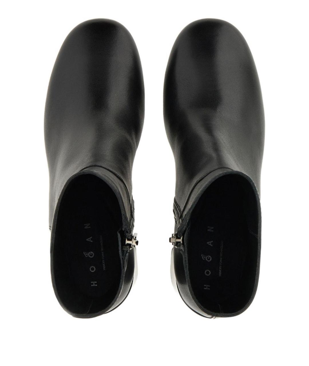 HOGAN Черные кожаные ботильоны, фото 4