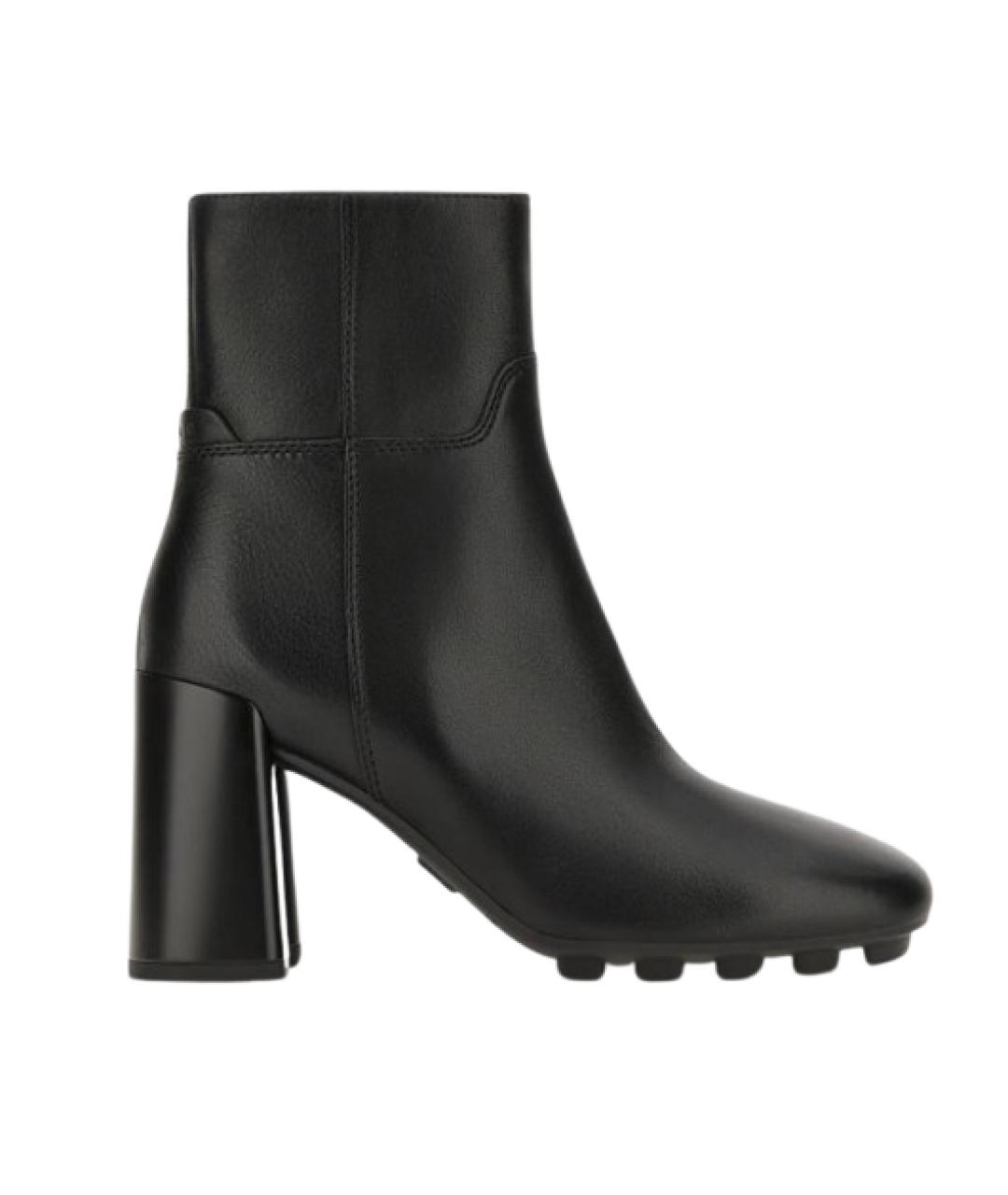 HOGAN Черные кожаные ботильоны, фото 1
