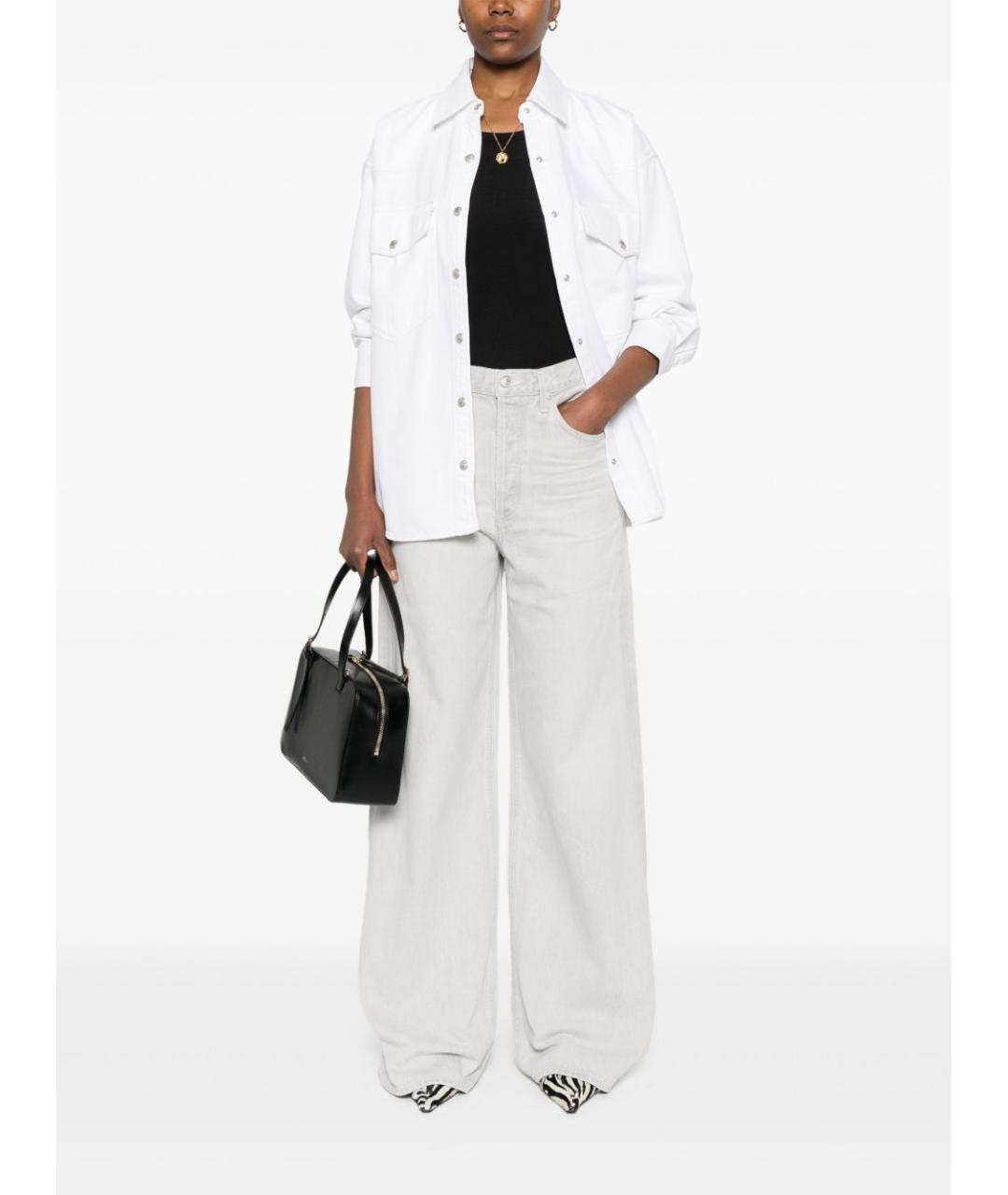 AGOLDE Белая хлопковая рубашка, фото 4