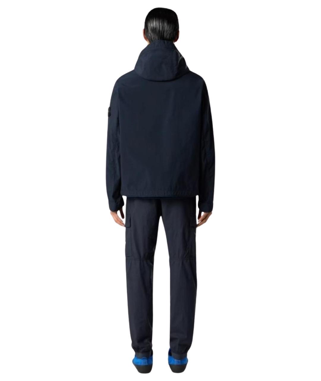 STONE ISLAND Синее хлопковое пальто, фото 5