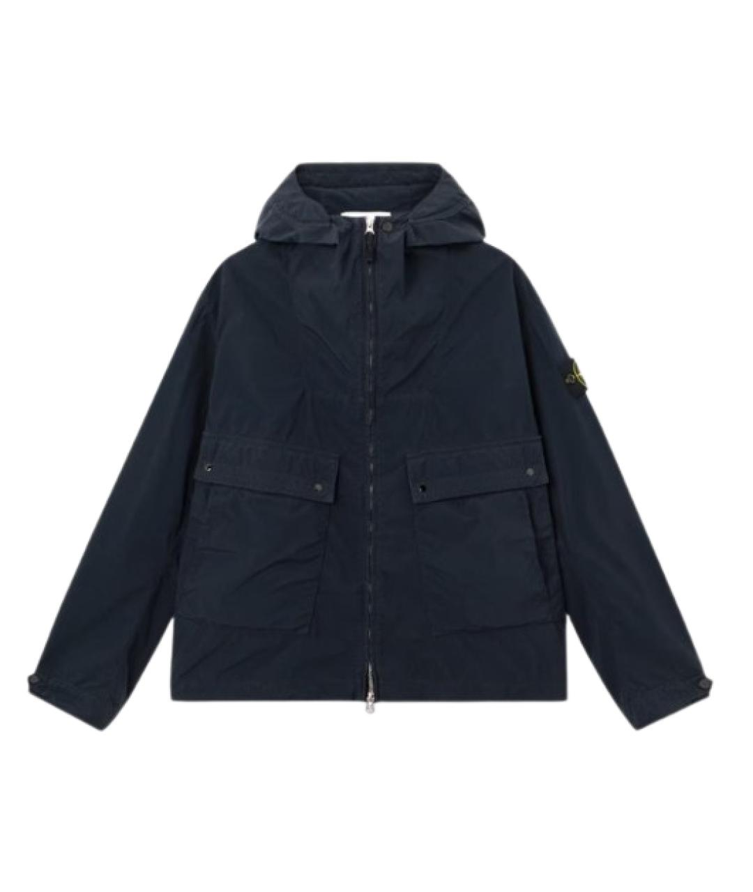 STONE ISLAND Синее хлопковое пальто, фото 1