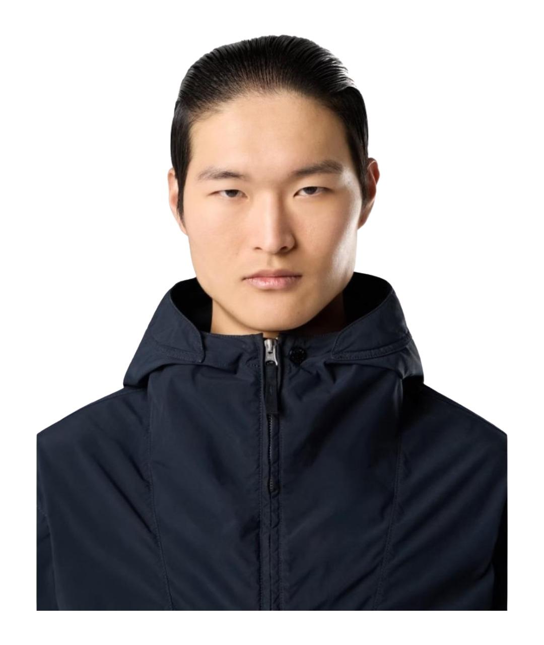 STONE ISLAND Синее хлопковое пальто, фото 4