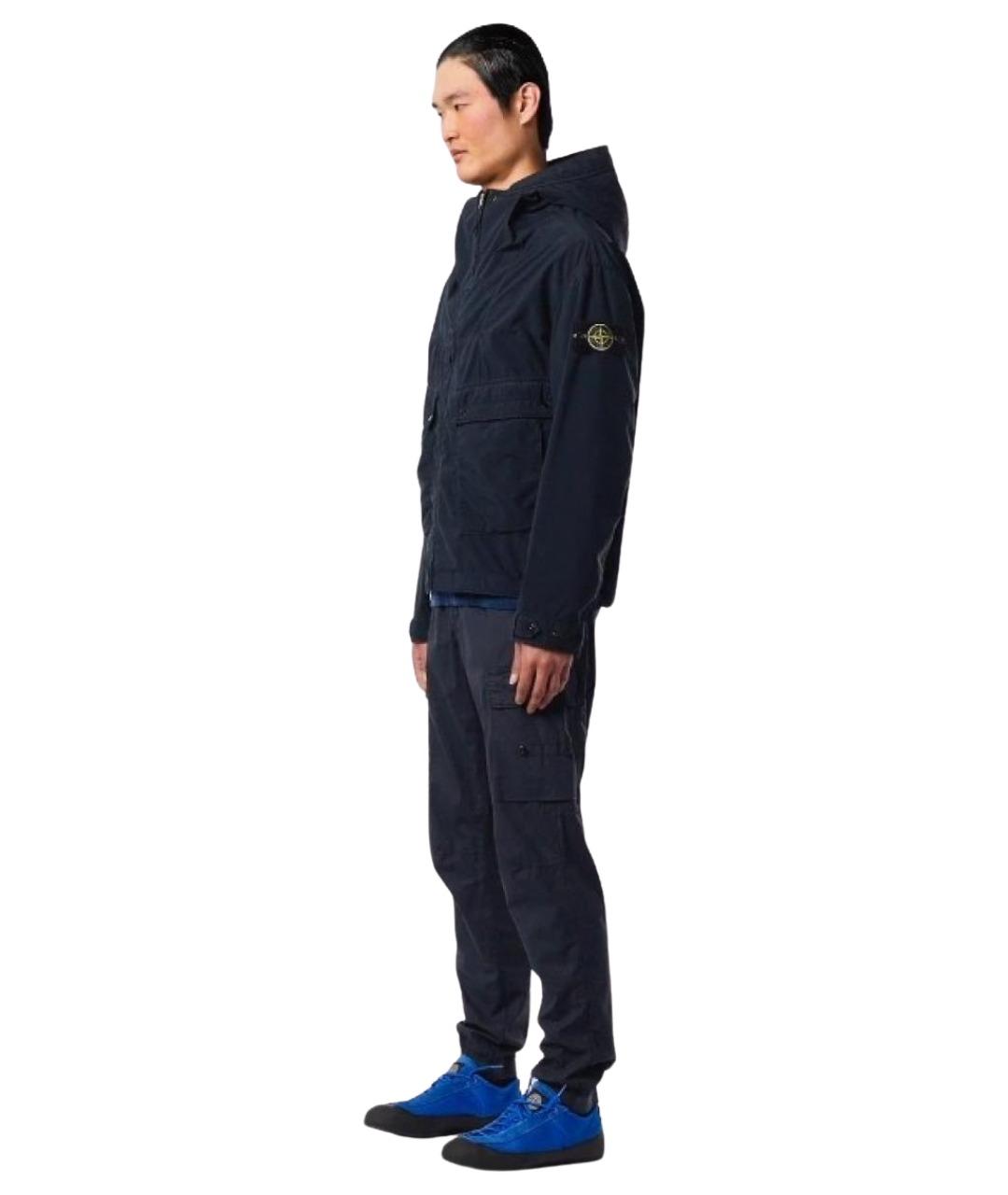 STONE ISLAND Синее хлопковое пальто, фото 6