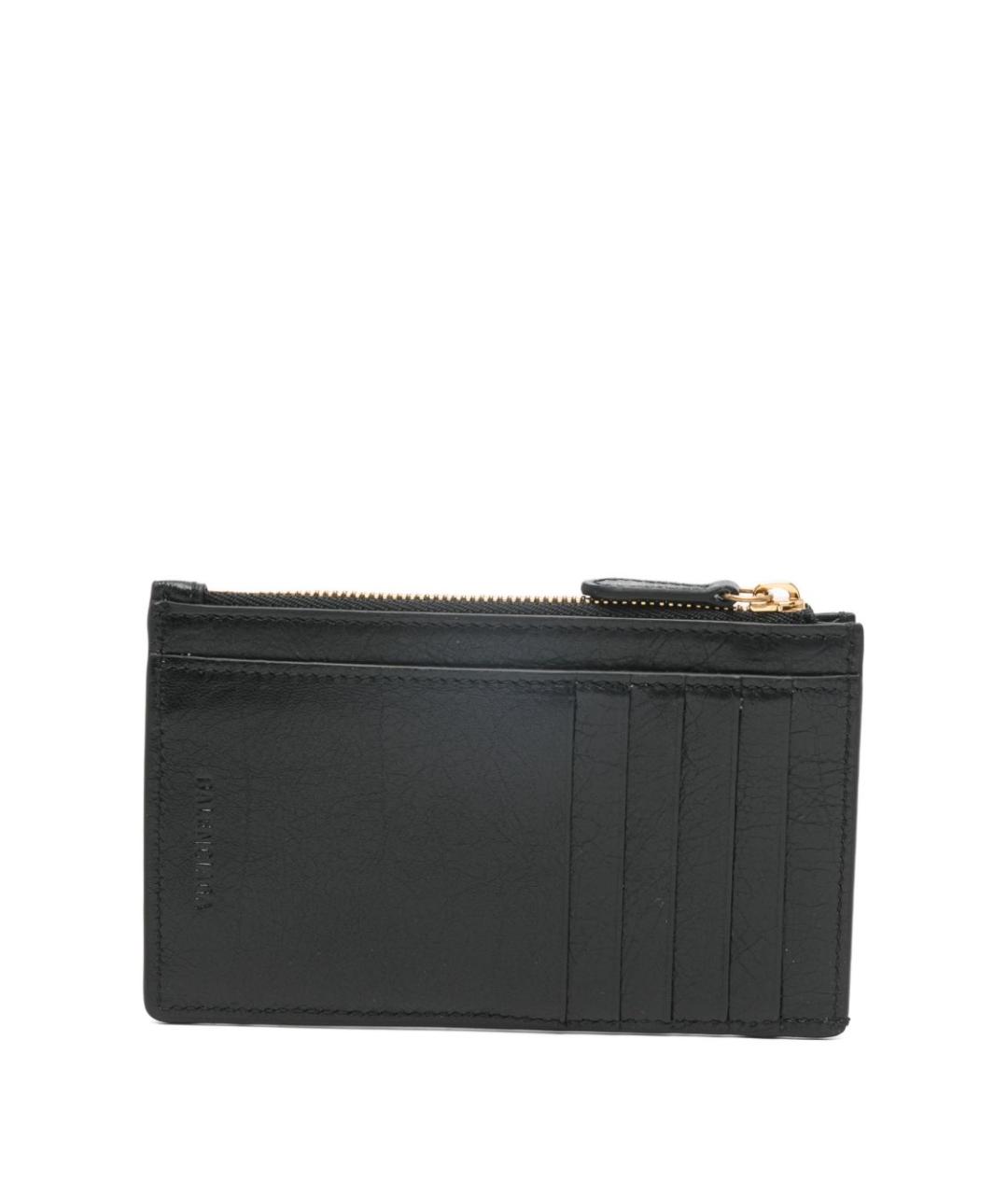 BALENCIAGA Черный кожаный кардхолдер, фото 3