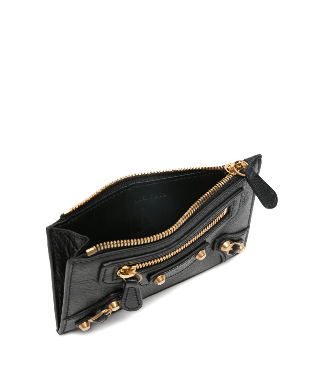 BALENCIAGA Черный кожаный кардхолдер, фото 2