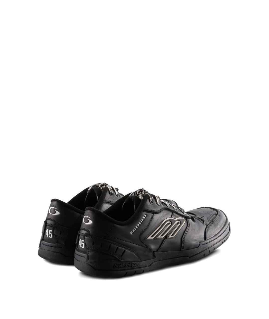 BALENCIAGA Черные низкие кроссовки / кеды, фото 3