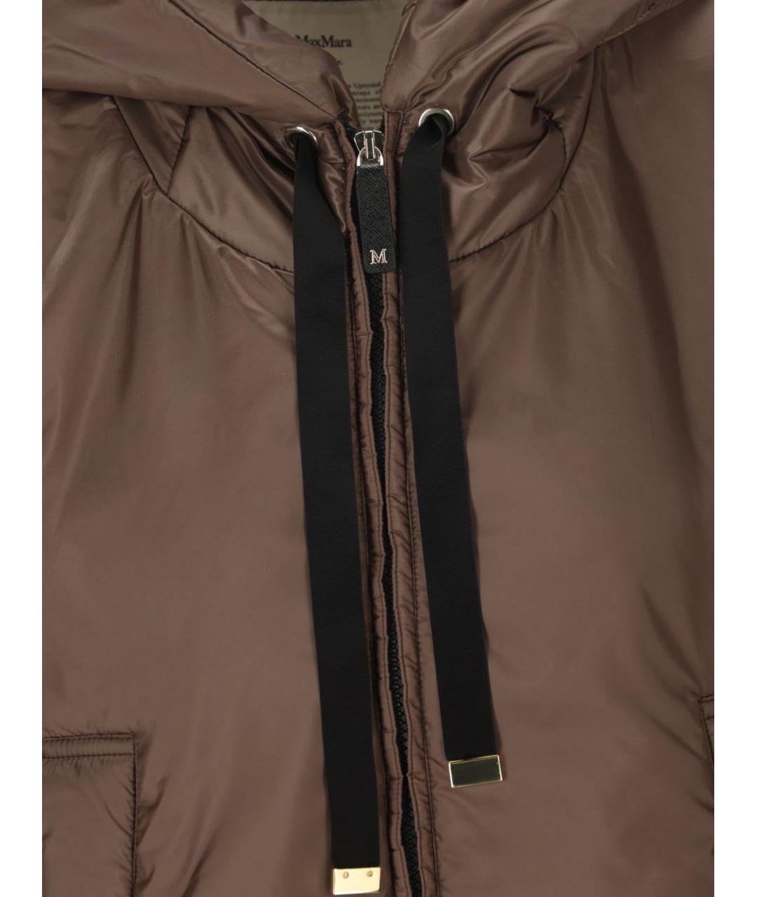 MAX MARA Коричневый полиэстеровый жилет, фото 3