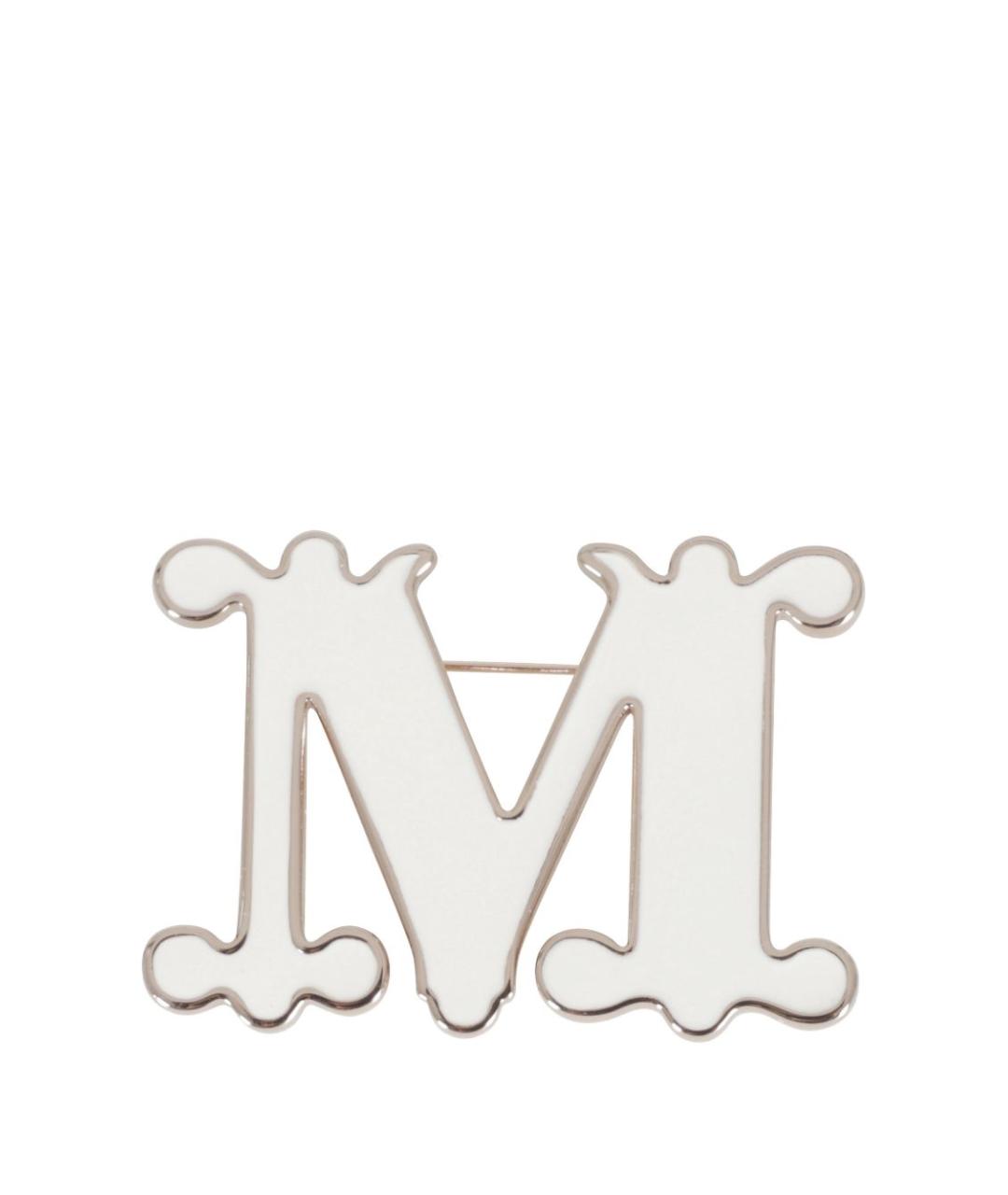 MAX MARA Бежевая металлическая булавка / брошь, фото 1