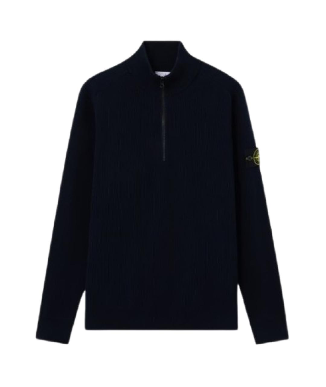 STONE ISLAND Темно-синий джемпер / свитер, фото 1