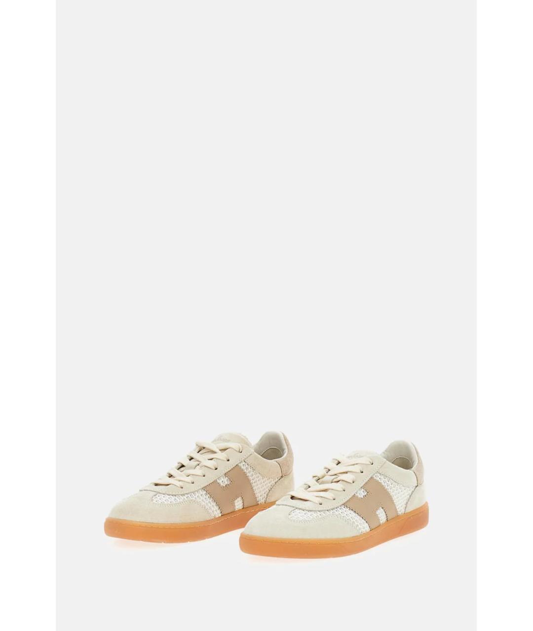 HOGAN Бежевые замшевые кеды, фото 5