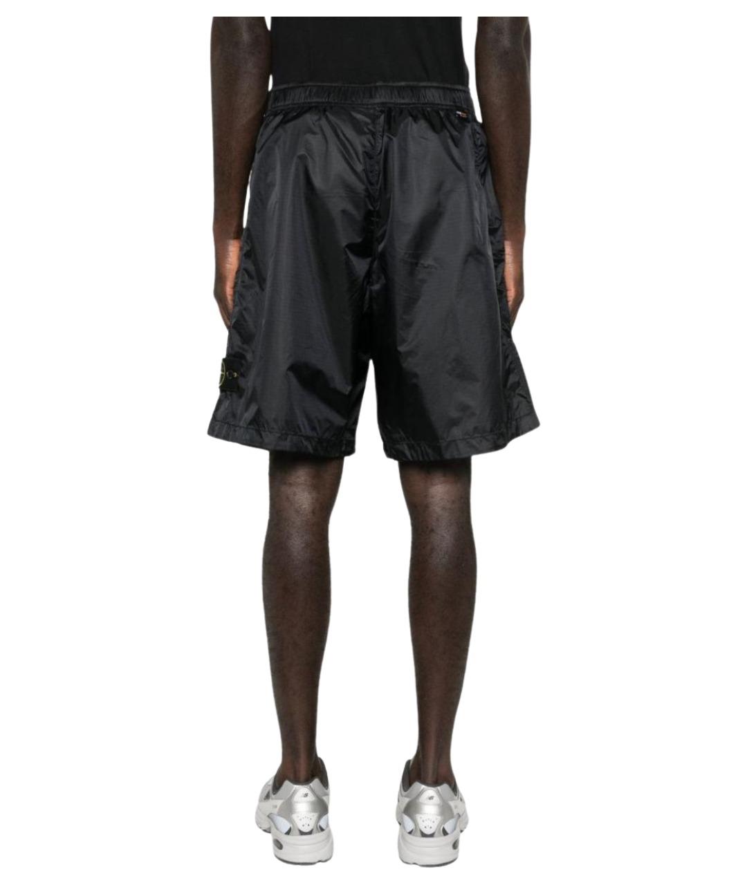 STONE ISLAND Черные хлопковые повседневные брюки, фото 5