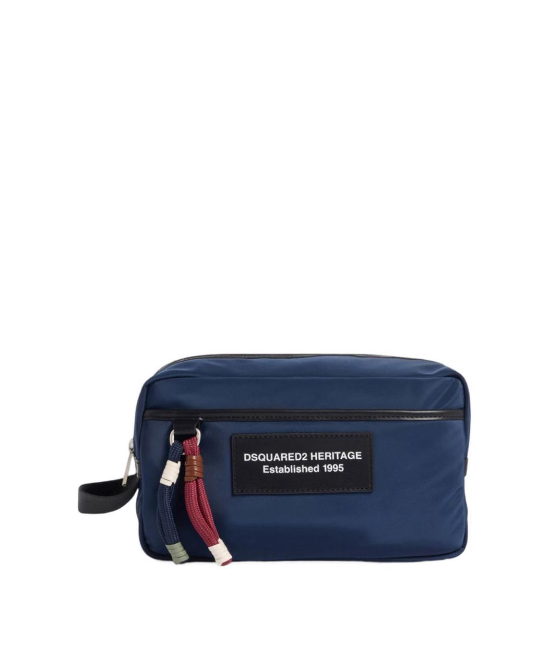 DSQUARED2 Темно-синий полиуретановый кошелек, фото 1