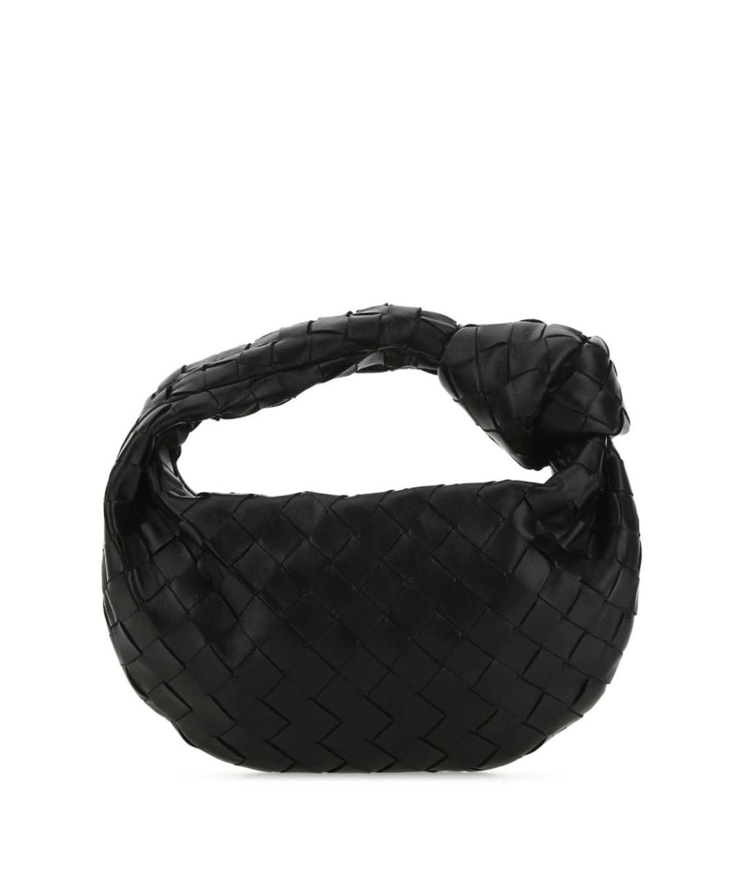 BOTTEGA VENETA Черная кожаная сумка с короткими ручками, фото 3