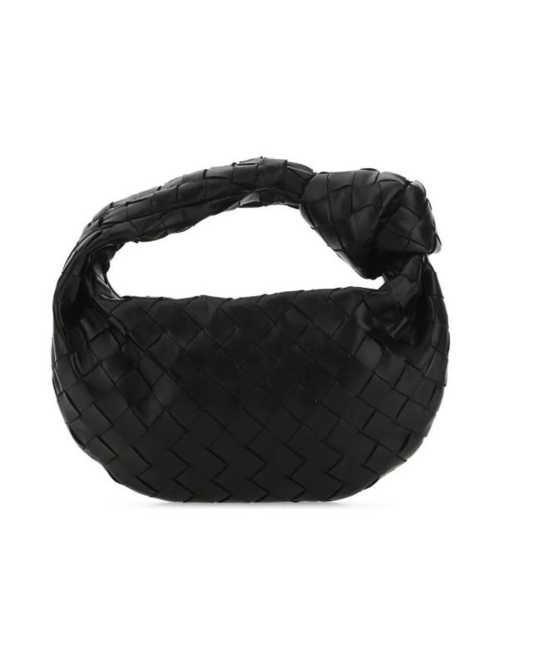 BOTTEGA VENETA Черная кожаная сумка с короткими ручками, фото 2