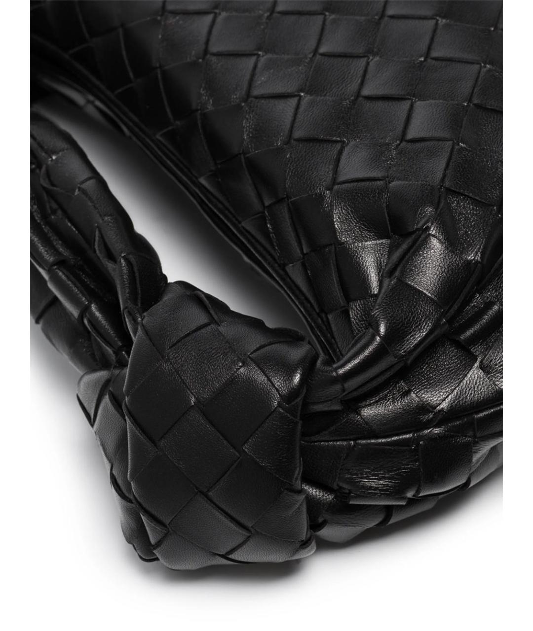 BOTTEGA VENETA Черная кожаная сумка с короткими ручками, фото 7