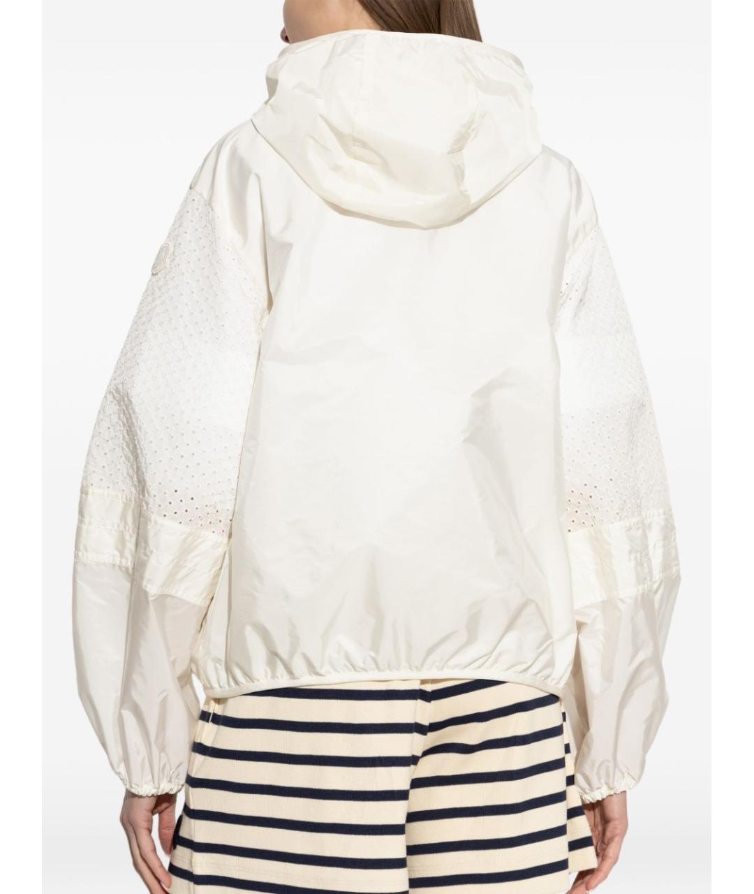 MONCLER Белая полиамидовая куртка, фото 2