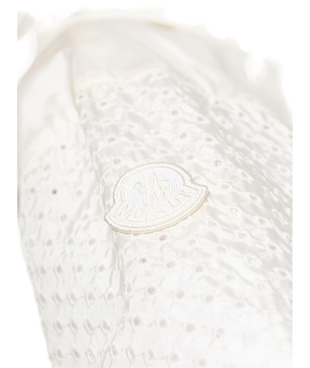 MONCLER Белая полиамидовая куртка, фото 3