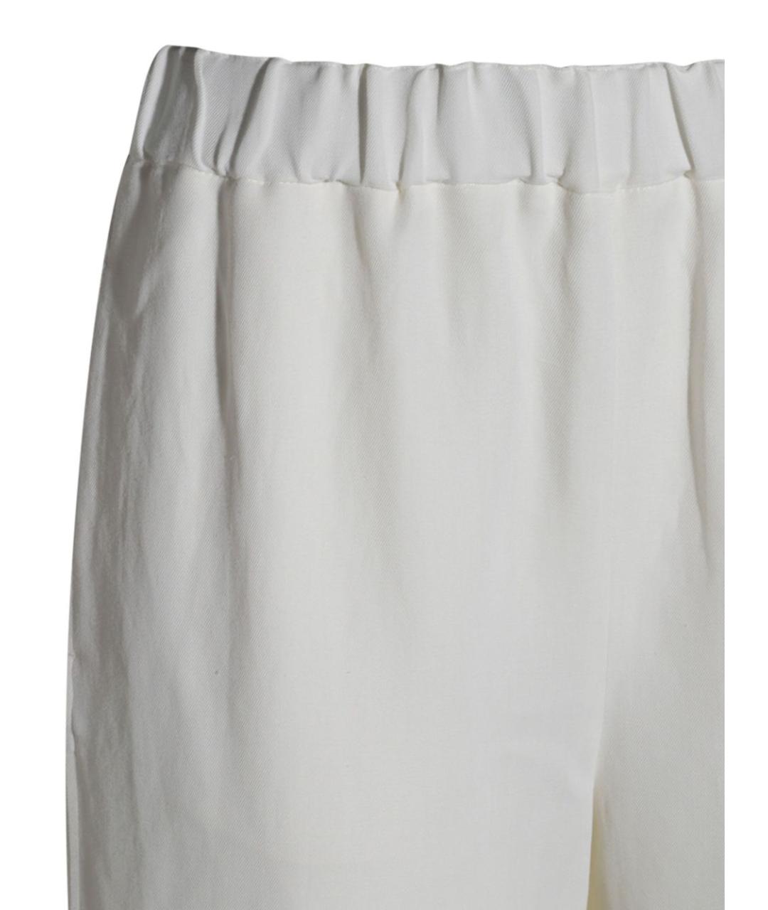 FABIANA FILIPPI Белые вискозные прямые брюки, фото 3