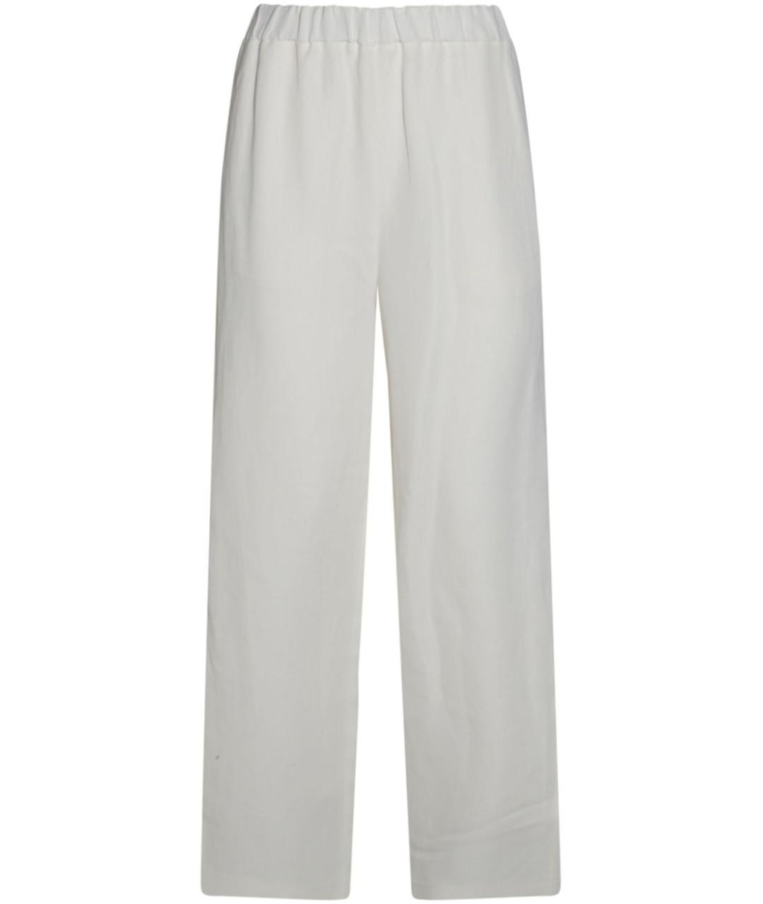 FABIANA FILIPPI Белые вискозные прямые брюки, фото 2