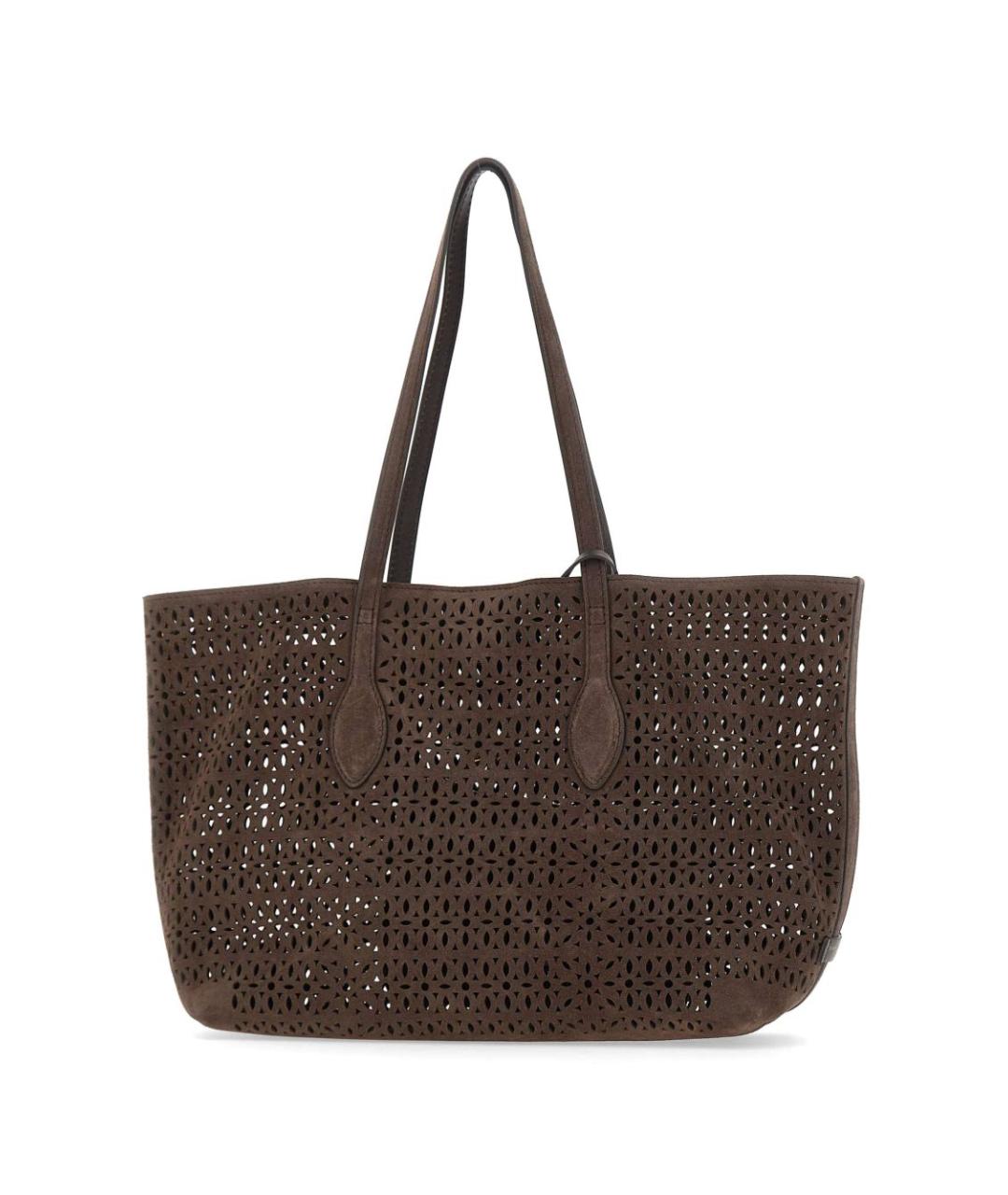 Gianni Chiarini Коричневая пелетеная сумка тоут, фото 6