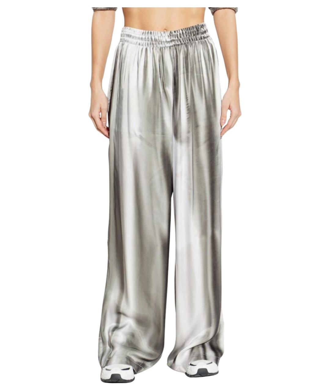 DIESEL Серебряные прямые брюки, фото 6