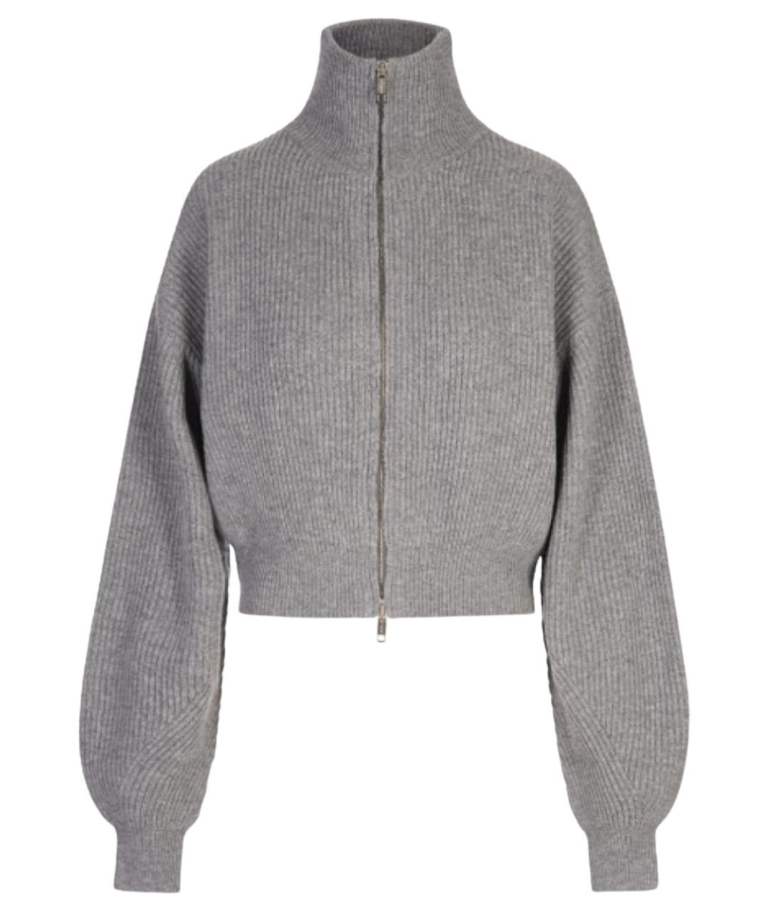 SPORTMAX Серый шерстяной джемпер / свитер, фото 1