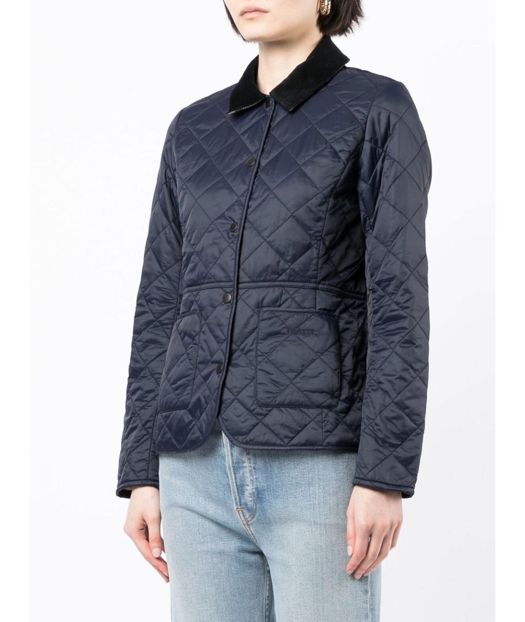 BARBOUR Темно-синяя полиамидовая куртка, фото 4