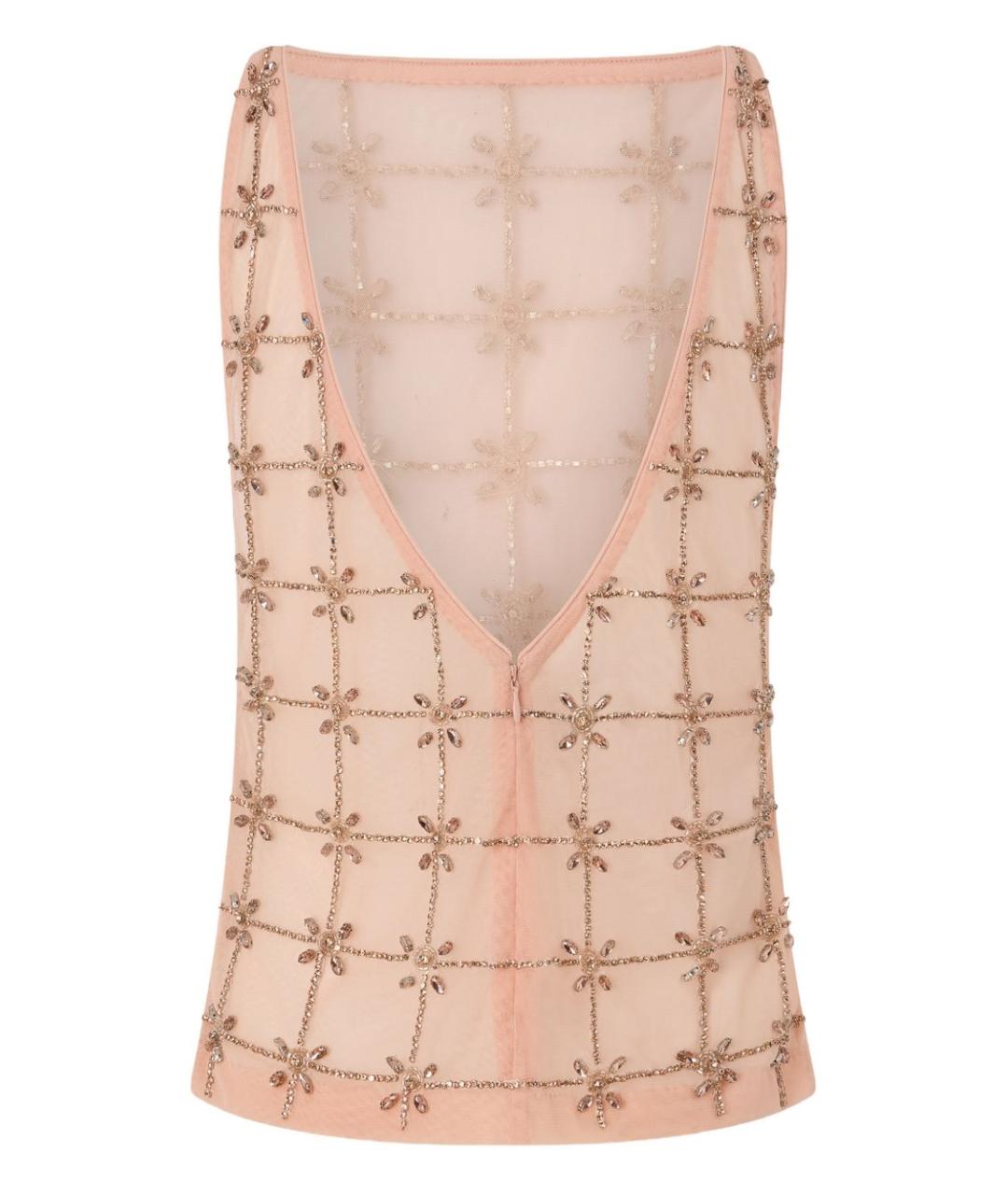 PINKO Розовая полиэстеровая майка, фото 2