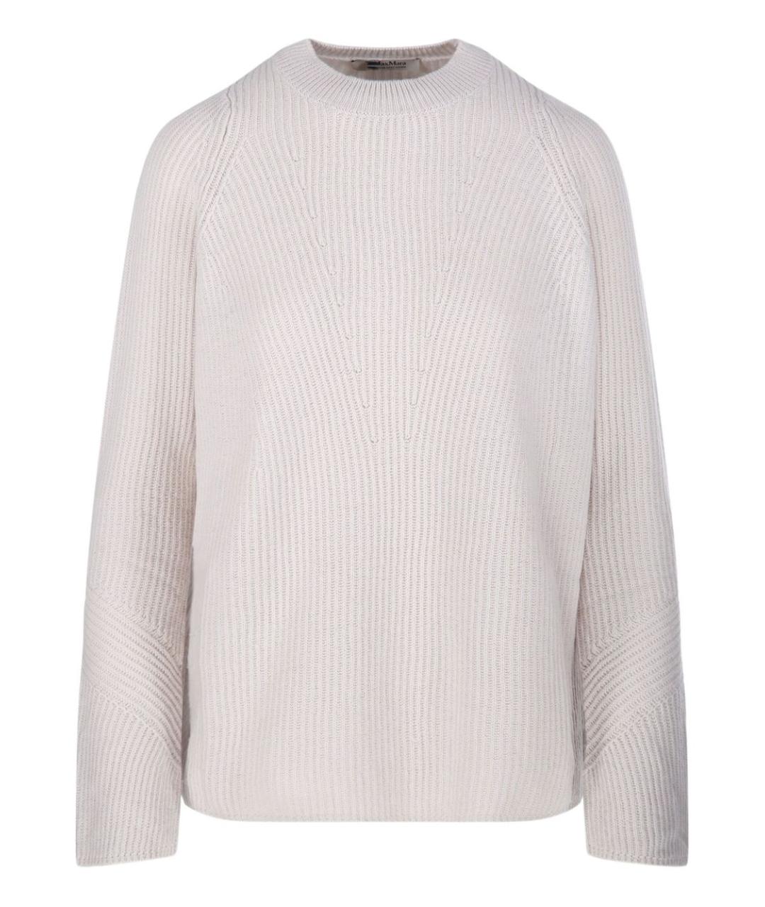 'S MAX MARA Белый хлопковый джемпер / свитер, фото 1
