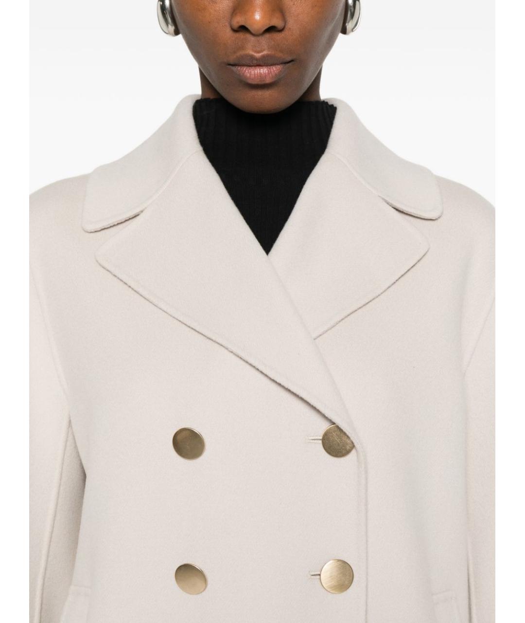 'S MAX MARA Бежевый шерстяной жакет/пиджак, фото 3