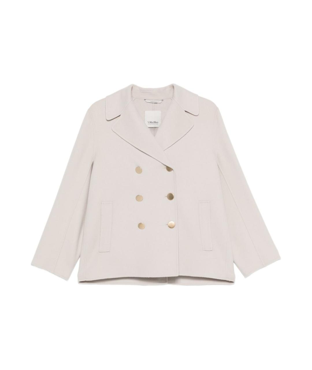 'S MAX MARA Бежевый шерстяной жакет/пиджак, фото 1