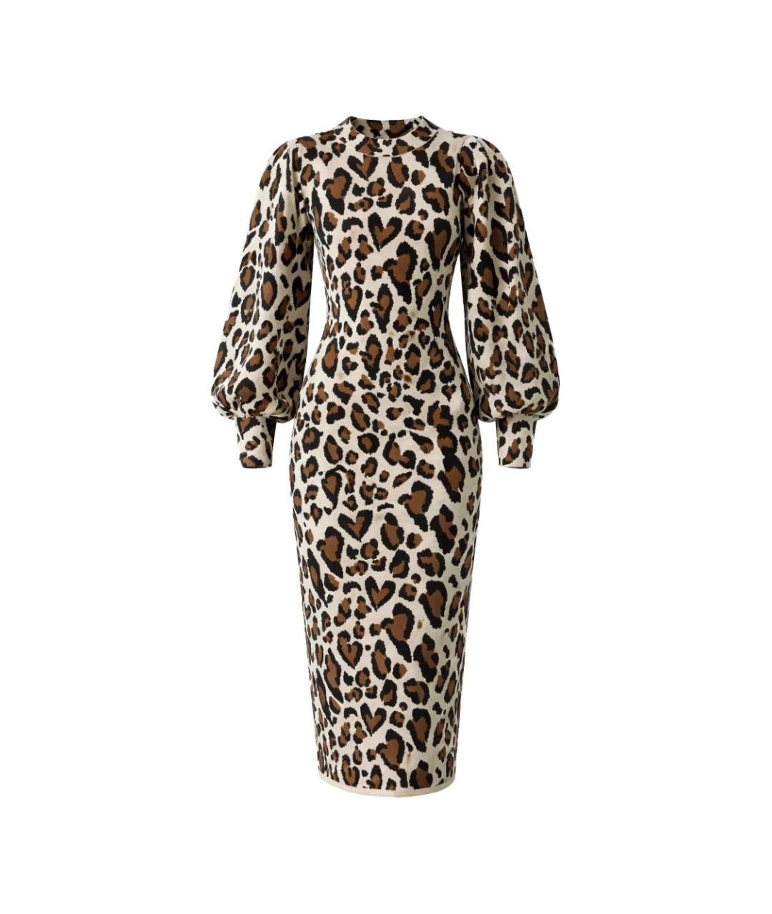 FARM RIO Коричневое вечернее платье, фото 1