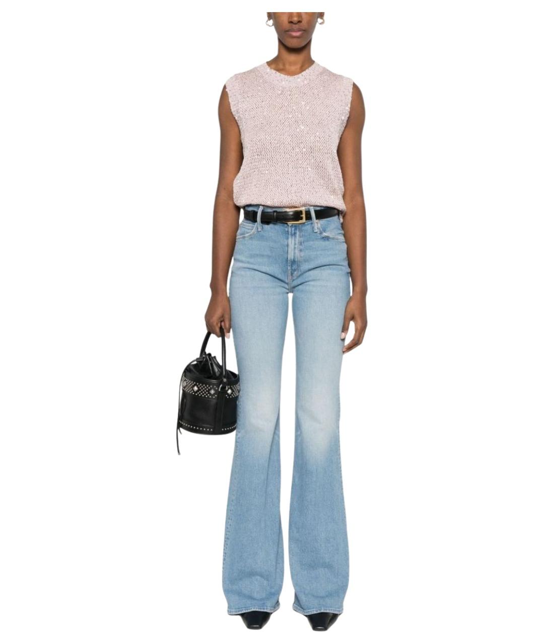 GOLDEN GOOSE DELUXE BRAND Розовая майка, фото 3