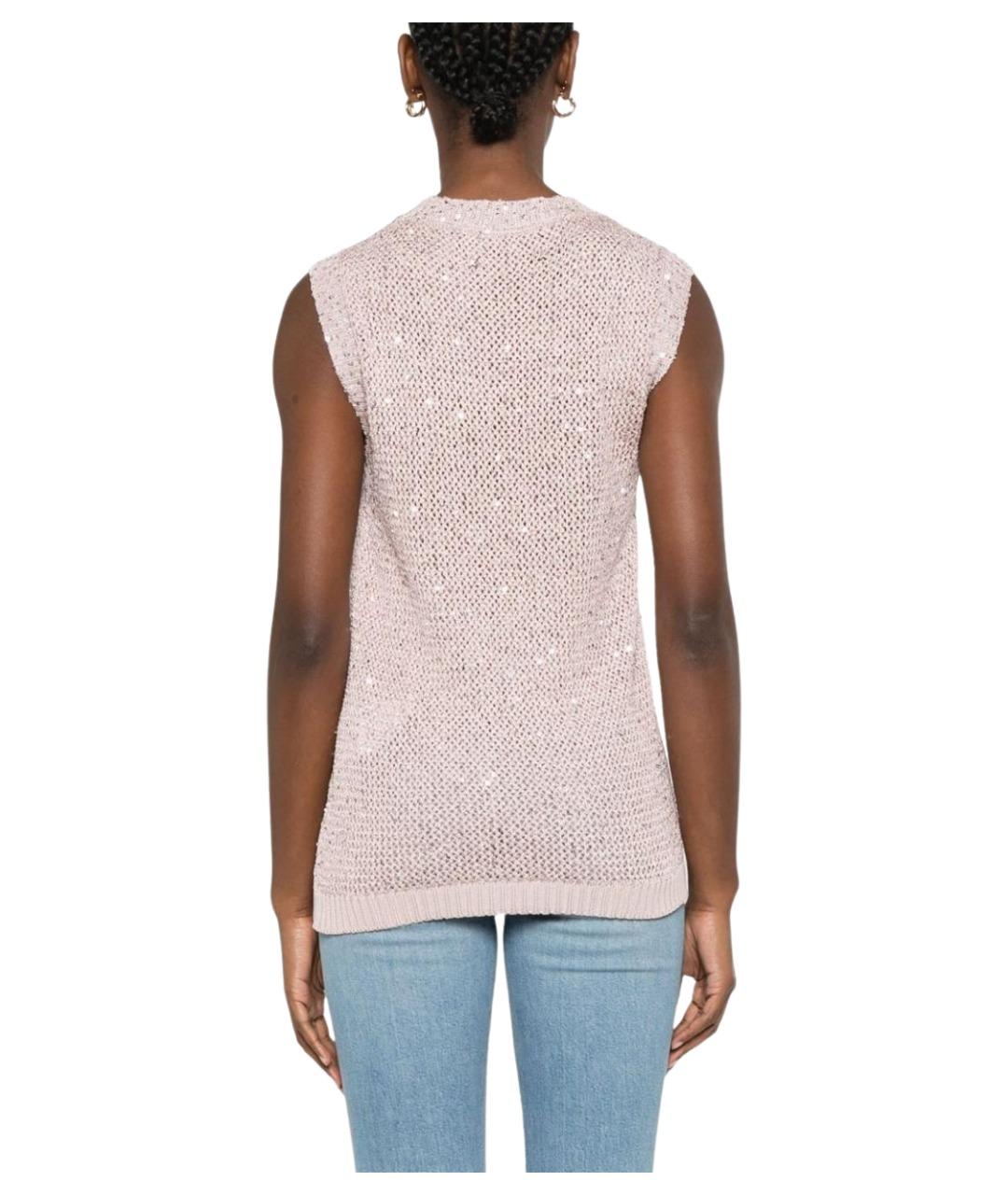 GOLDEN GOOSE DELUXE BRAND Розовая майка, фото 4