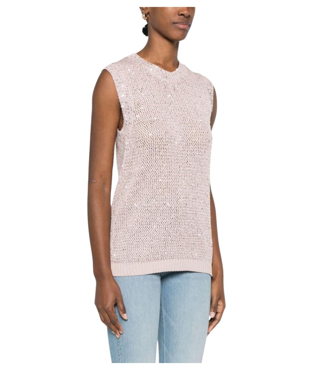 GOLDEN GOOSE DELUXE BRAND Розовая майка, фото 5