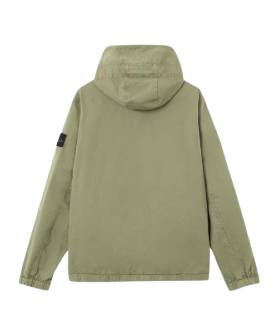 STONE ISLAND Хаки хлопковая куртка, фото 2