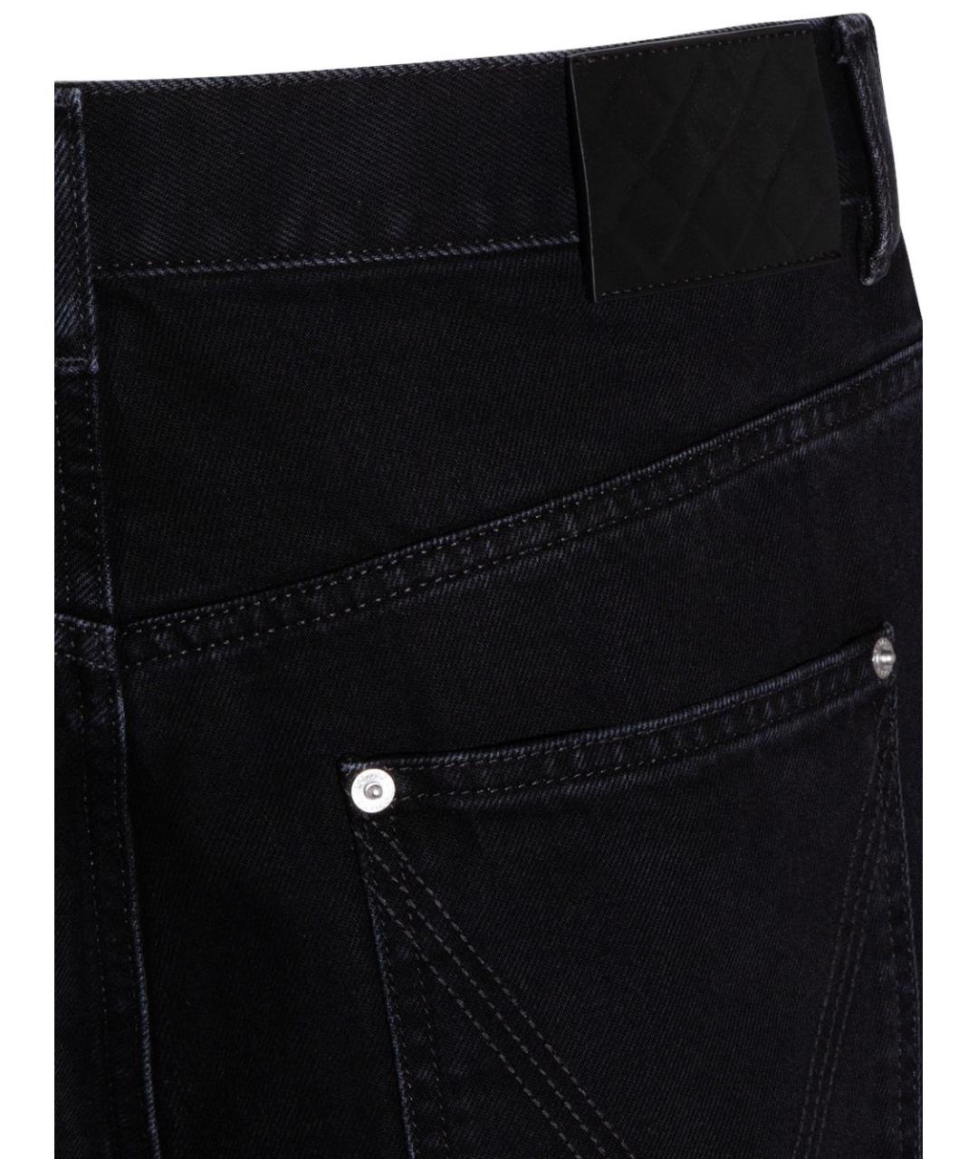 BOTTEGA VENETA Черные хлопковые прямые джинсы, фото 4