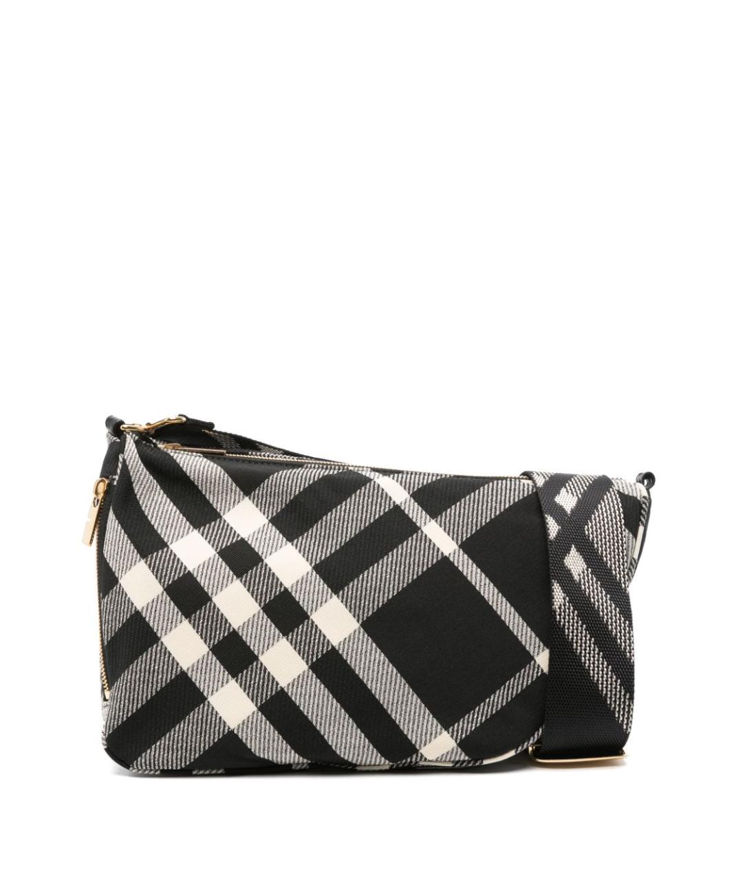 BURBERRY Черная тканевая сумка через плечо, фото 3