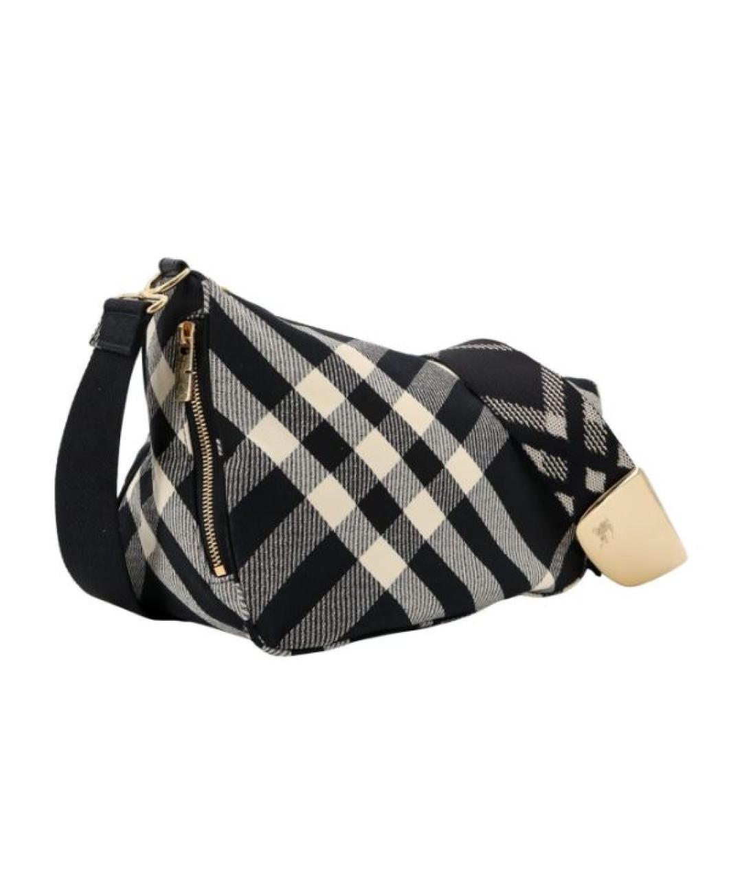 BURBERRY Черная тканевая сумка через плечо, фото 2