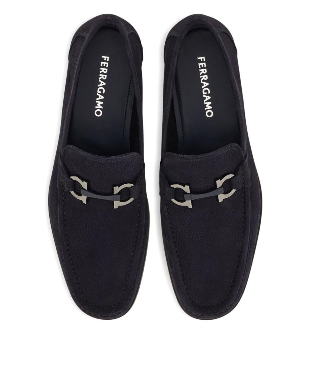 FERRAGAMO Черные лоферы, фото 5