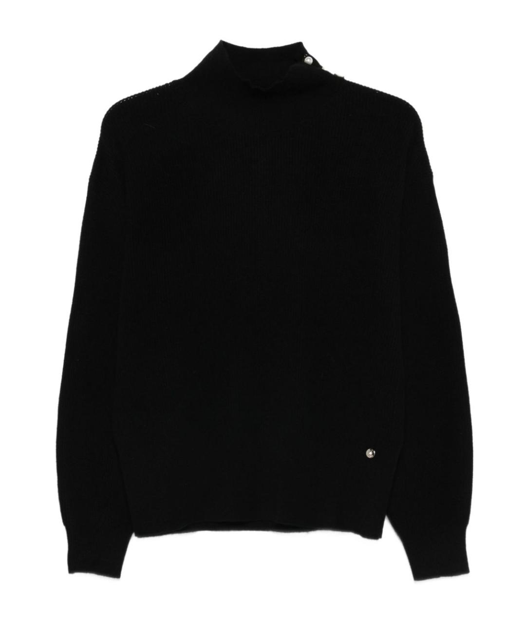 LIU JO Черный шерстяной джемпер / свитер, фото 1